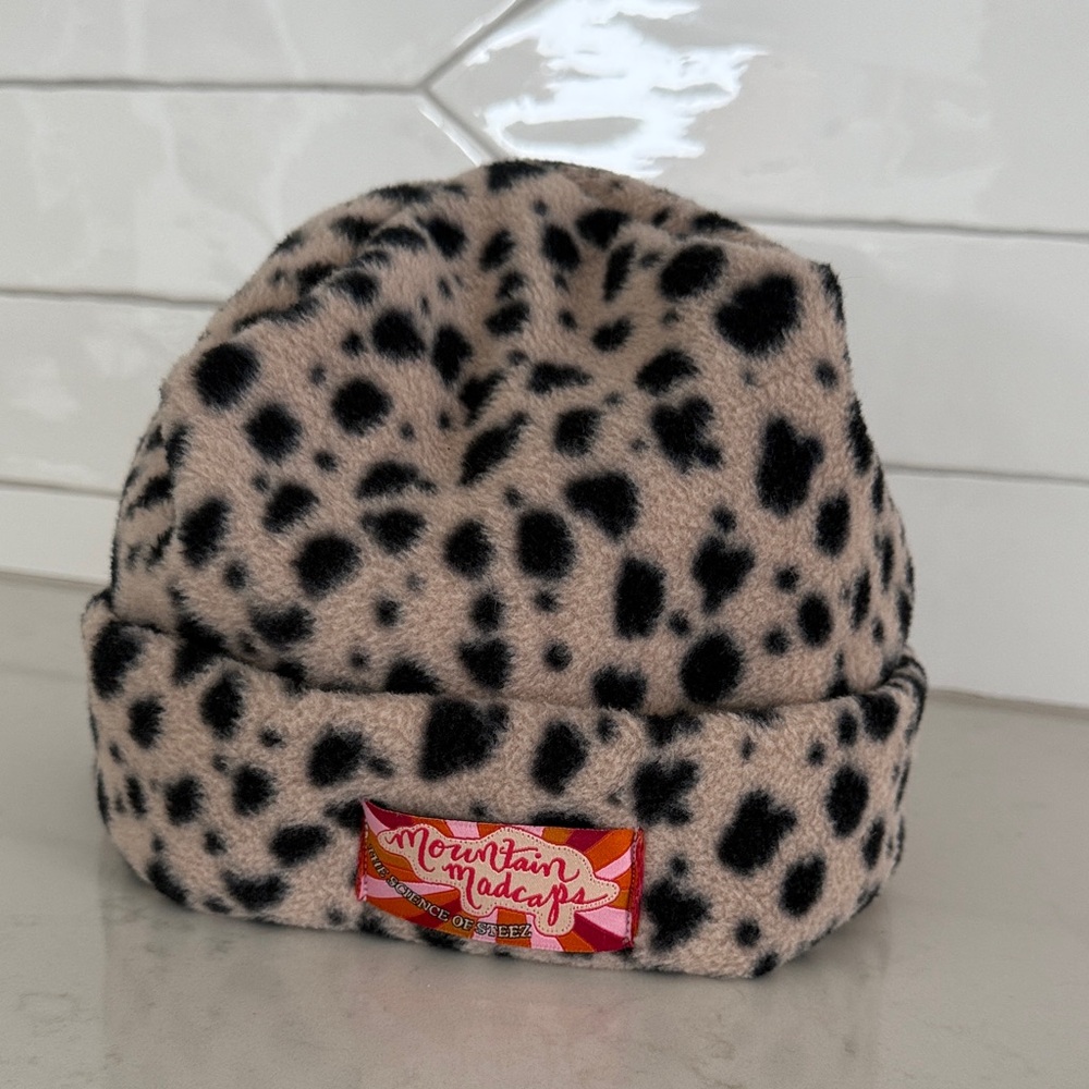Mountain Madcaps Leopard Print Beanie